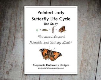 Painted Lady Butterfly Unit Study Bundle