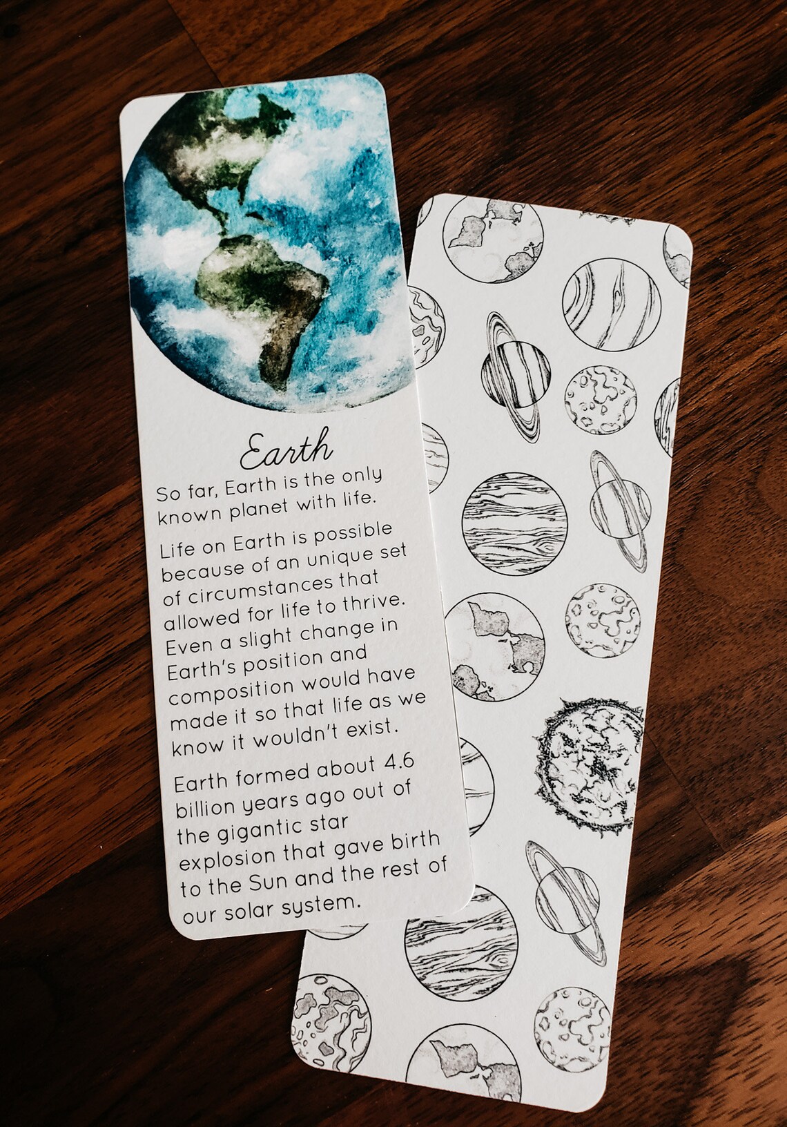 Solar System Bookmark Design Our Solar System Bookmarks Set of 9 - Etsy