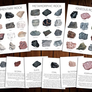 Mini estudio de naturaleza de rocas