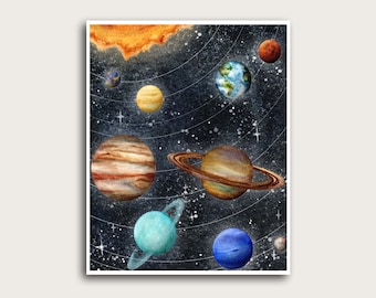 Solar System Poster Art Print