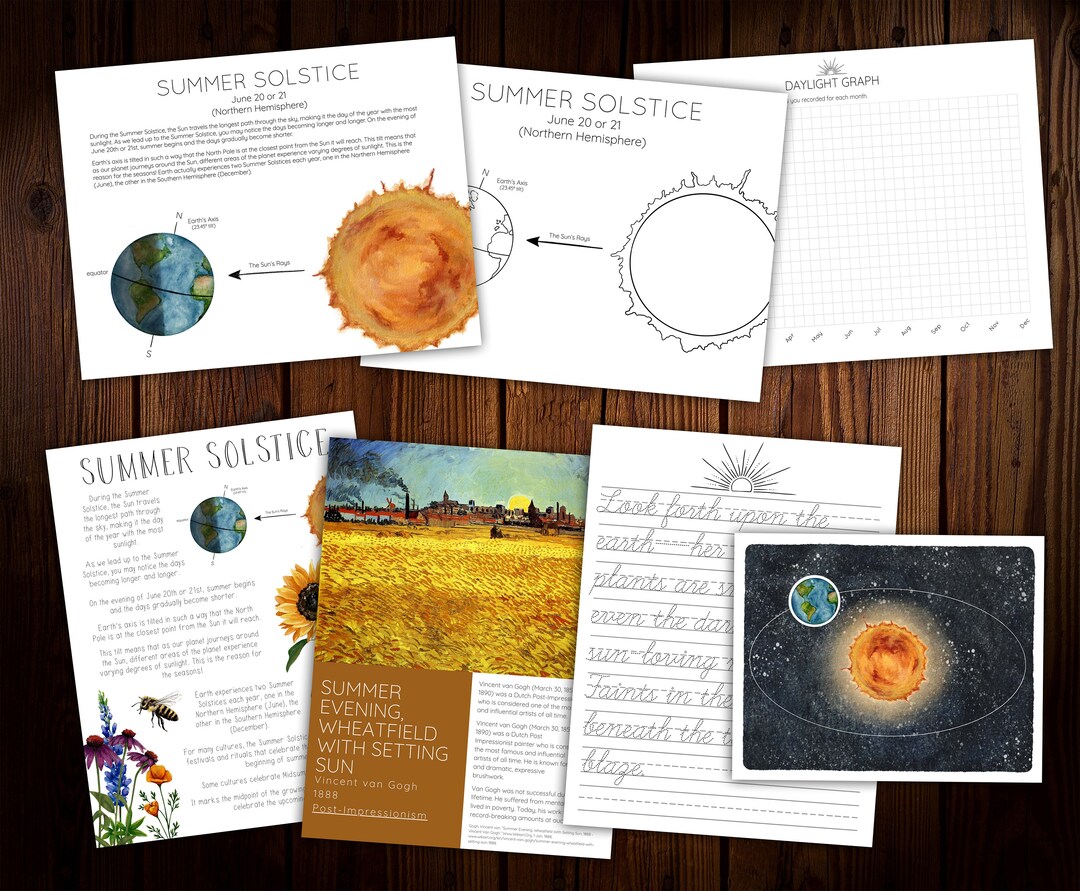 Summer Solstice Mini Nature Study - Etsy