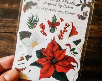 Weihnachtspflanzen Sticker Pack