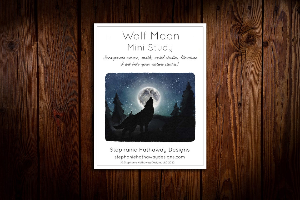 Wolf Moon Mini Nature Study - Etsy