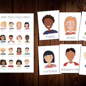 Poster e flashcard di sentimenti ed emozioni