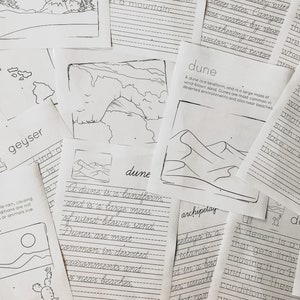 Landforms and Bodies of Water Unit Study - Etsy