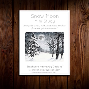 Snow Moon Mini Nature Study - Etsy