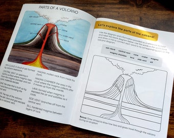 Volcanoes: A Printed Educational Guide Filled with Information, Activities and More!