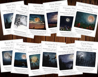 Full Moon Nature Study Bundle (12 Mini Studies)