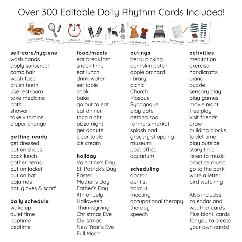 Daily Rhythm Cards & Weather Wheel Bundle image 4