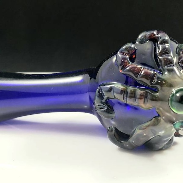 Octopuss Glass Pipe / Octopuss Bowl / Sea Creature Pipe / Smoking Bowl / Glass Pipe / Blue