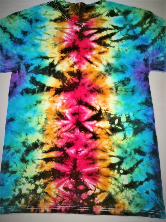 Rainbow Crinkle Tie Dye / Tie Dye T-shirt - Etsy Singapore