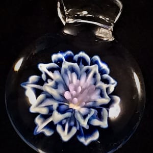 Implosion Flower Pendant / Necklace / Flower Necklace / Glass Flower Pendant