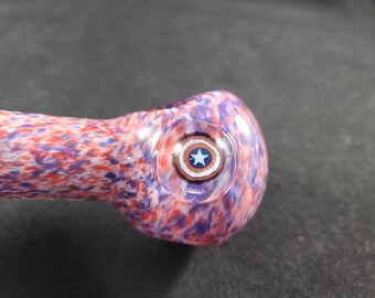 America Captain Pipe / Frit Glass / Glass Smoking Bowl