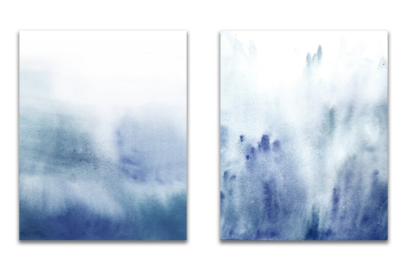 Ombre watercolor navy blue ombre backgrounds for personal Etsy