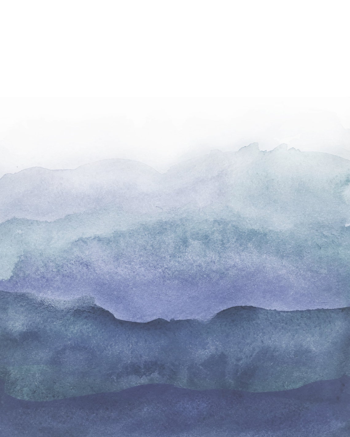 Ombre watercolor navy blue ombre backgrounds for personal | Etsy