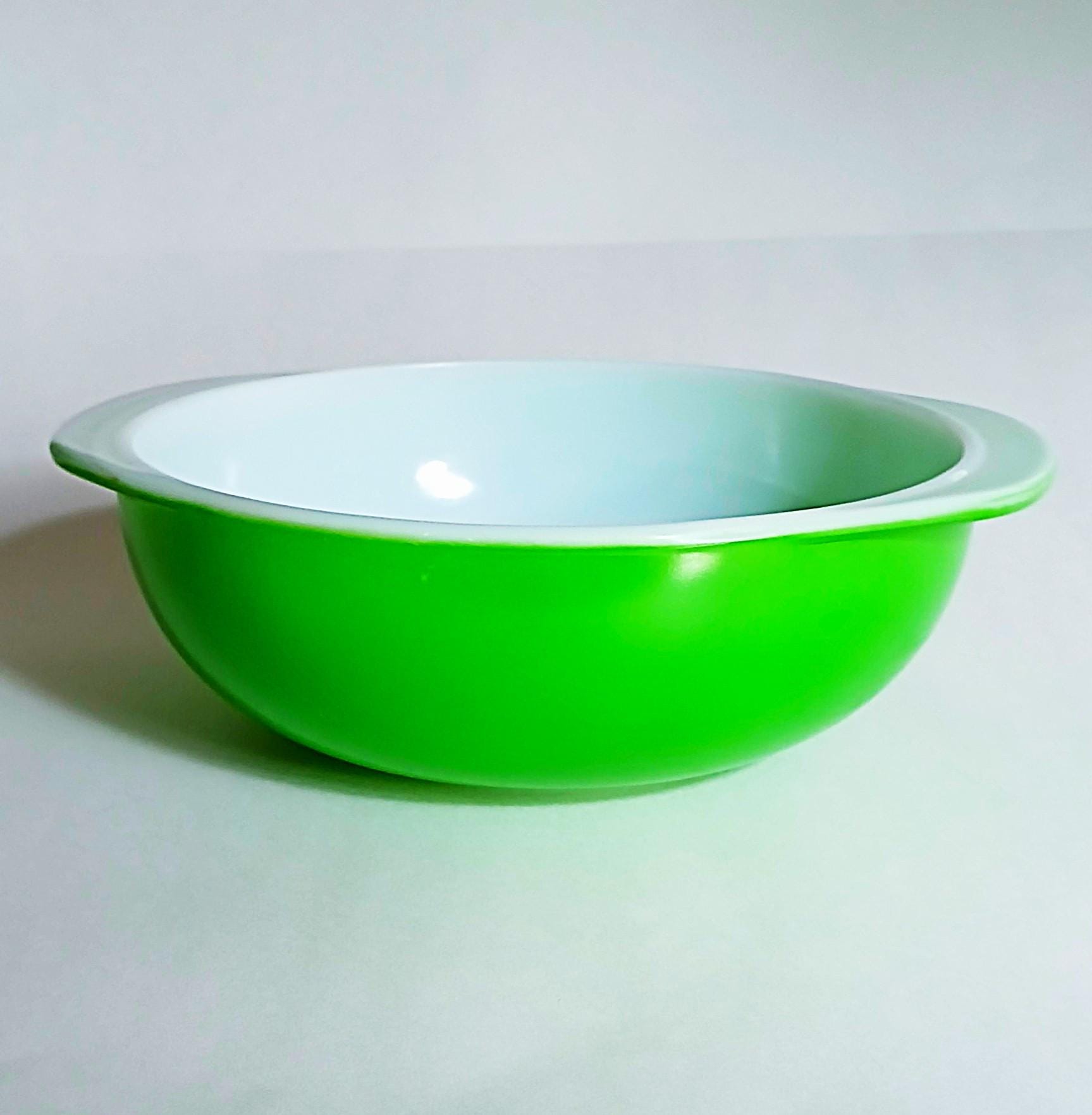 Vintage Green and White Pyrex - Etsy