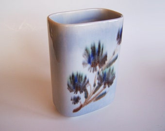 Art Pottery Vase by Francis Joseph von Tury - Mid Century Modern Ceramic Vase - Abstract Floral Design - ca. 1960s