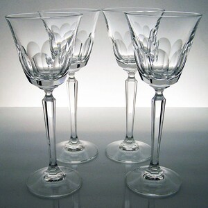 Crystal Wine Glasses 1980s - Etsy