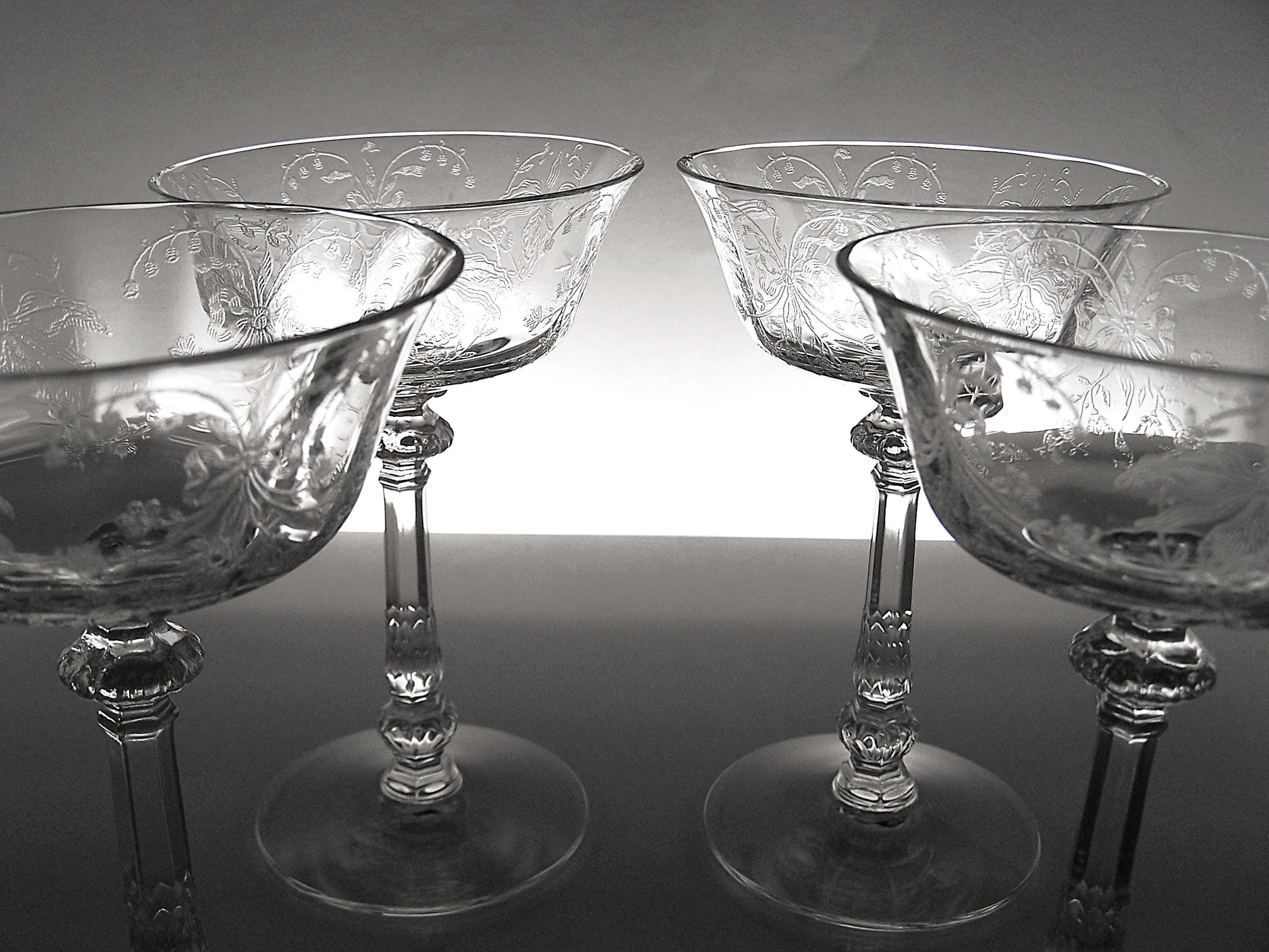 ヘイシー社　Heisey Orchid オーキッド　ボウルとグラス　エレガント ヘイシー社 Heisey Orchid オーキッド ボウルとグラス エレガント