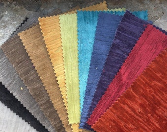 Soft Textured Velvet Feel Upholstery Fabric For Sofas, Curtains, Cushions & Interior Design Hard Wearing Polyester Plain Fabrics Per Metre