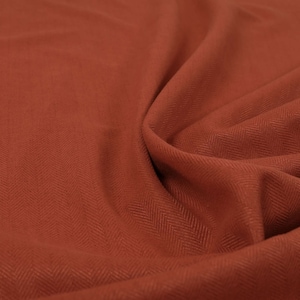 New Furnishing Fabrics Burnt Orange Herringbone Chenille Textured Hardwearing Upholstery Curtain Fabrics  Sofa Curtains Sold By The Metre