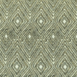 Può includere: Primo piano di un tessuto con un motivo a rombi ripetuto. I rombi sono delineati con un colore marrone scuro strutturato e riempiti con un beige e marrone più chiaro. Lo sfondo è di colore beige chiaro.