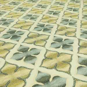 Nuevo Diseñador Calidad Moderna Gris Amarillo Pala Floral Geométrica Chenilla Tapicería Cortinas Cojines Tela