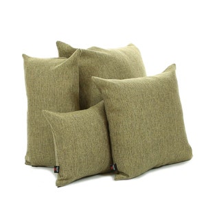 New Thick Woven Hopsack Textured Cushion In Green Colour - 4 Sizes Available - Cushion Cover Only - British Handmade