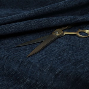 Furnishing Fabric Chenille Material In Blue Perfect For Sofas Curtains Upholstery Fabric For Sale By The 1 Metre
