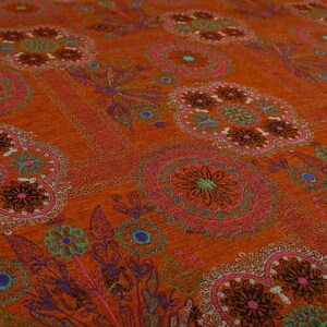 Detailed Multi Colourful Weave Patchwork Pattern Chenille Jacquard Upholstery Fabric For Furniture, Sofas, Curtains, Cushions & Interiors