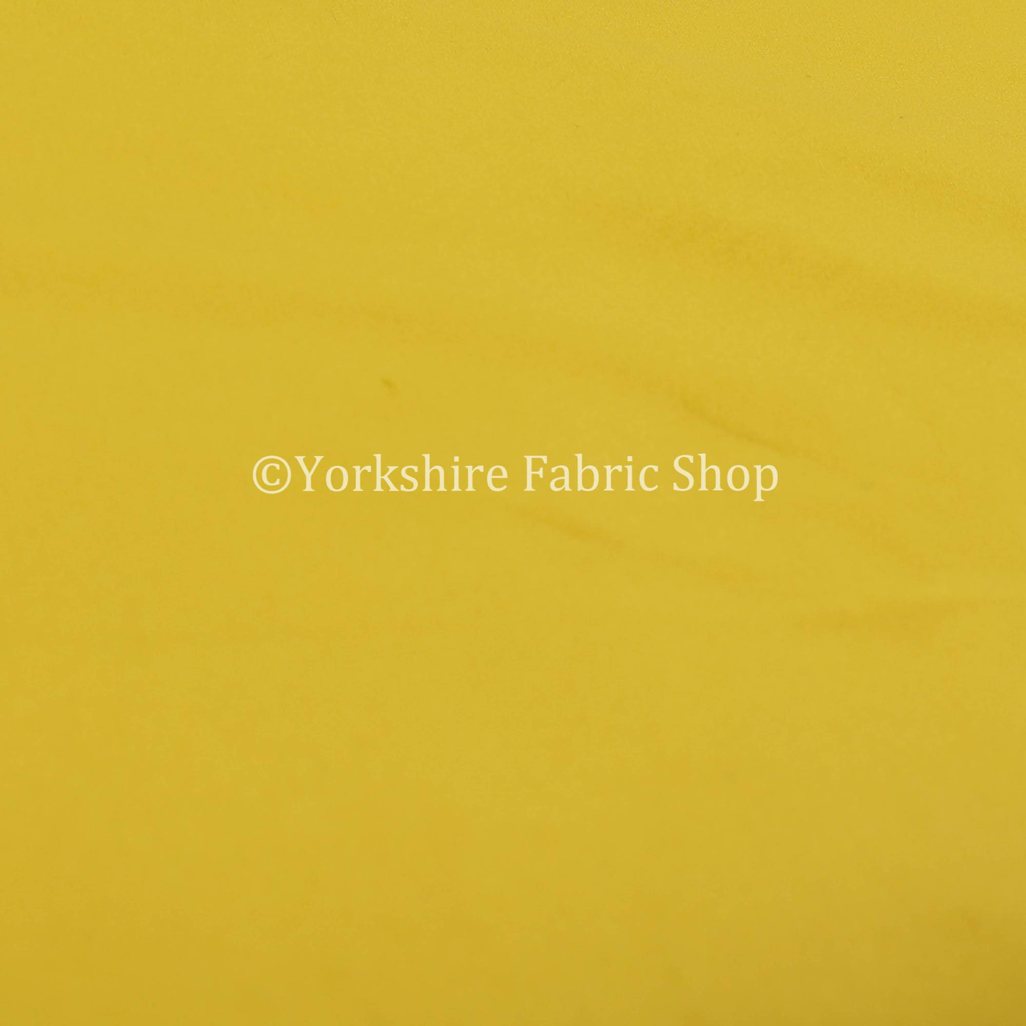 New Soft Plush Plain Glossy Velvet Modern Upholstery Curtain Fabrics Gold Yellow 