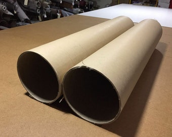 New Furnishing Fabrics Strong Spiral Cardboard Tube Packing Storage Crafts Industrial Use - 100cm Long x 20cm Diametre