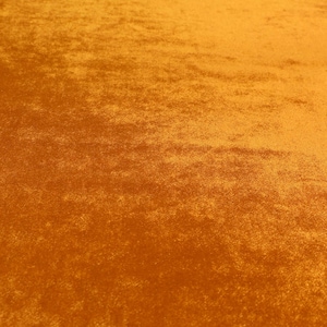 Luxury Shine Quality Plain Velvet Upholstery Curtain Fabrics Rust Orange Colour - Sold By The 1 Metre Length Fabric