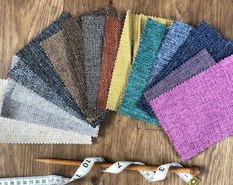 Hard Wearing Basket Weave Fabric For Upholstery, Sofas, Cushions, Curtains & Interior Design Hard Wearing Polyester Plain Fabrics Per Metre
