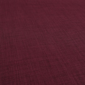 New Soft Lightweight Plain Upholstery Furnishing Curtains Cushions Fabric Material In Wine Plum Colour