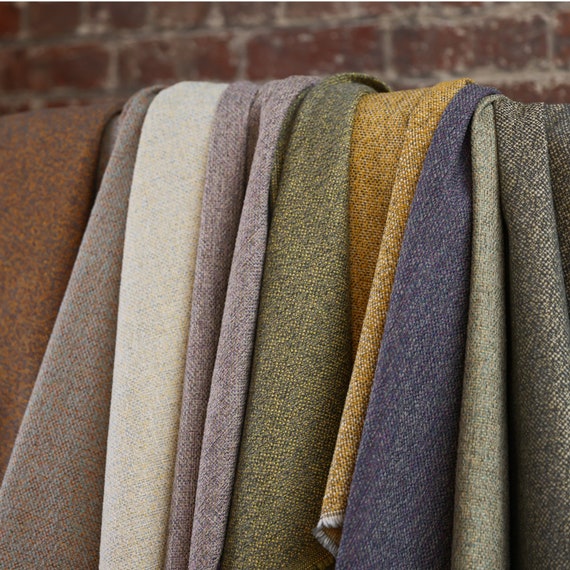 Multicolour Heavyweight Basket Weave For Upholstery, Sofas, Furniture, Curtains, Cushions & Interior Design Durable Plain Fabric Per Metre
