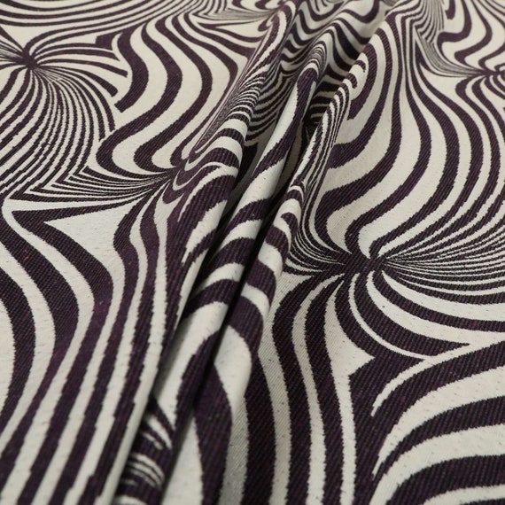 Dark Purple And White Zebra Print