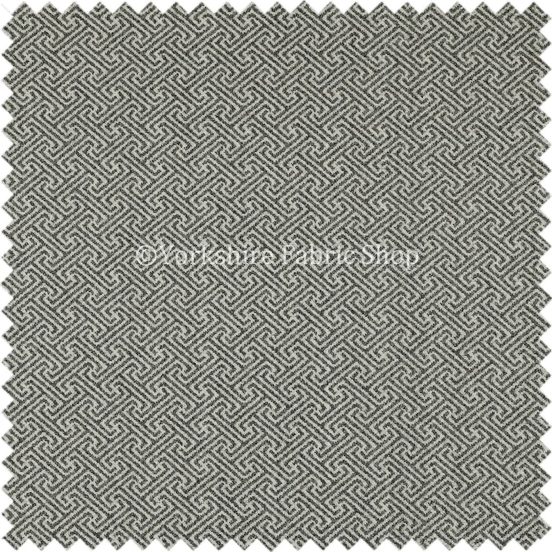 Sold By The 1 Metre Length Fabric Soft Modern Geometric Pattern Wool Textured Grey Upholstery Furnishing Fabric