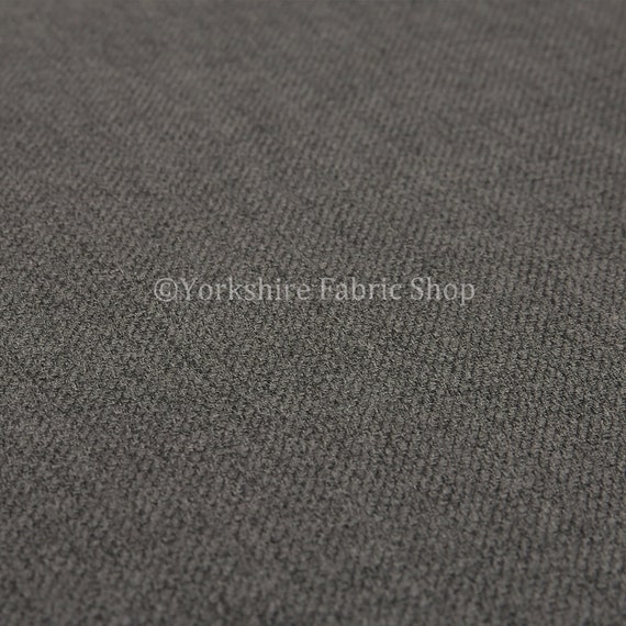 New Heavy Woven Durable Textured Hopsack Grey Fabric Upholstery Curtain Material