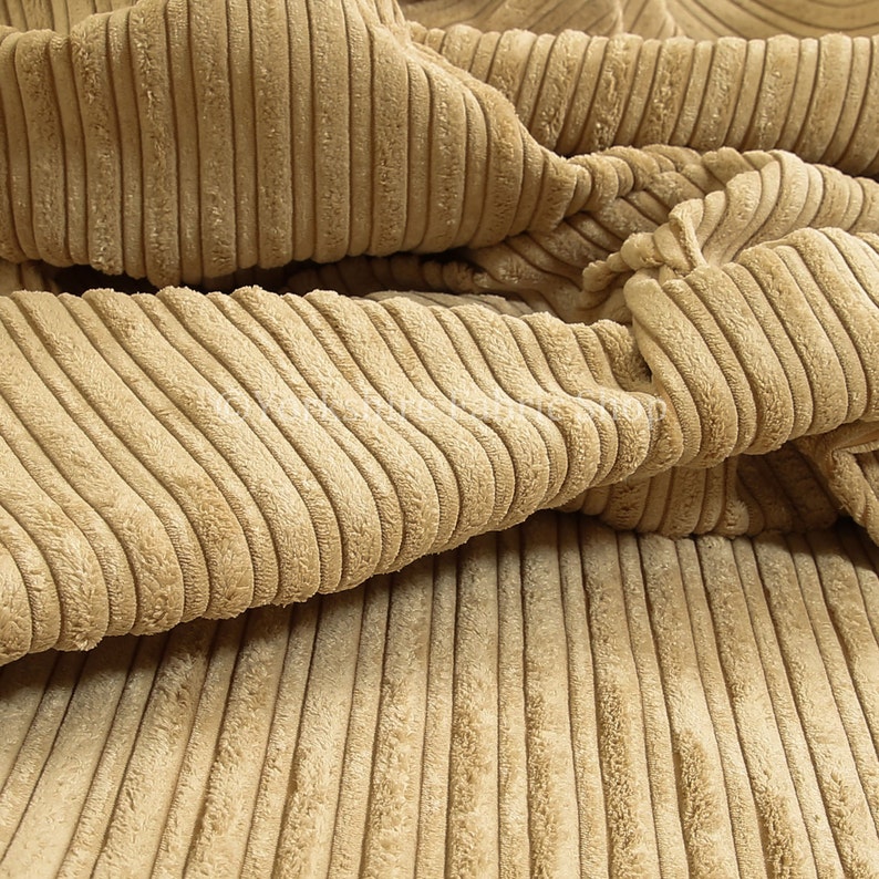 New Quality High Low Jumbo Cord Corduroy Fabric Sand Beige Etsy