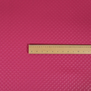 Quilted Textured Soft Vinyl Pattern Faux Leather Upholstery Fabric Pink Colour - Sold By The 1 Metre