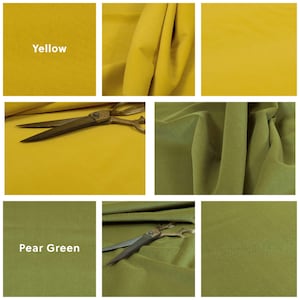 Super Soft Brushed Velvet Upholstery Fabric Curtains, Sofas, Seating, Cushions & Interior Design Soft Hard Wearing Plain Fabrics Per Metre image 16