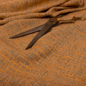 New Furnishing Fabrics Beautifully Woven Soft Textured Semi Plain Chenille Material Orange Upholstery Fabrics