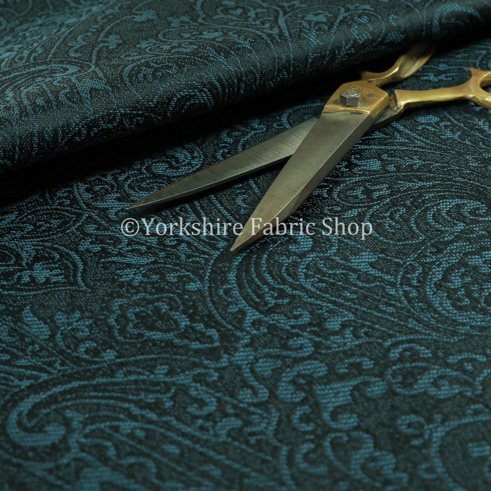 Royal Damask Pattern Lightweight Chenille Navy Blue Upholstery - Etsy