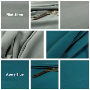 Super Soft Brushed Velvet Upholstery Fabric Curtains, Sofas, Seating, Cushions & Interior Design Soft Hard Wearing Plain Fabrics Per Metre image 9