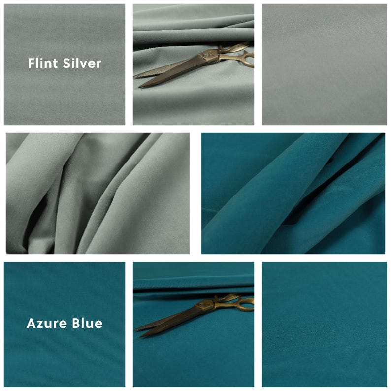 Super Soft Brushed Velvet Upholstery Fabric Curtains, Sofas, Seating, Cushions & Interior Design Soft Hard Wearing Plain Fabrics Per Metre image 9