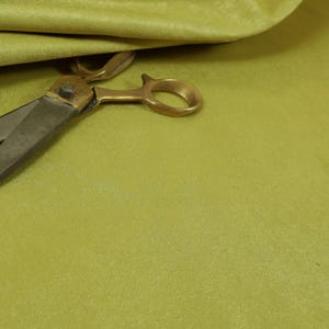Silky Sheen Brushed Chenille Fabrics For Upholstery, Sofas, Furniture, Curtains Cushions & Interior Design Soft Hard Wearing Material Yellow