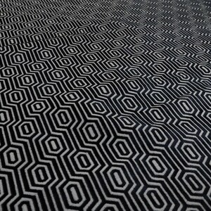 Geometric Velvet Jacquard Fabric Upholstery, Furniture, Seating, Chairs, Curtain, Cushion & Interior Design Soft Hard Wearing Quality Fabric image 19