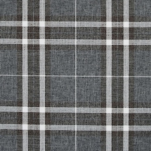 Scottish Theme Tartan Plaid Pattern Chenille Dark Grey Upholstery Fabric For Sofas Chairs Curtain Soft Furnishing - Fabric Sold By The Metre