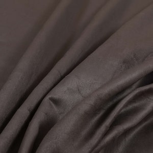 Durable Lightweight Soft New Grey Colour Faux Suede Fabrics Interior Upholstery Fabric - Sold By The Metre